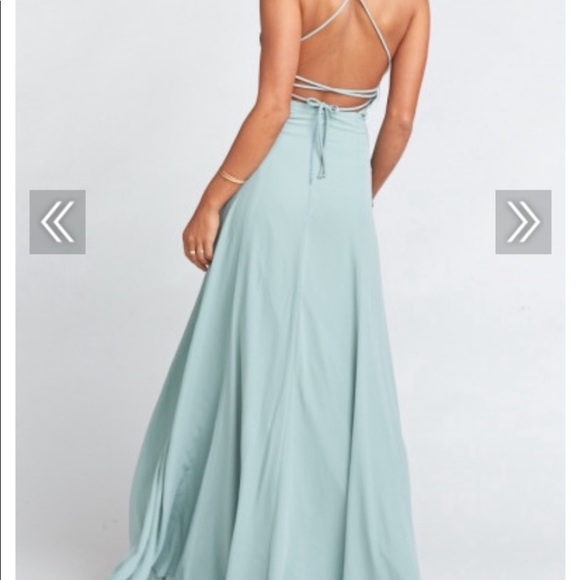 Show Me Your Mumu Goddess Gown Silver Sage - Picture 2 of 4